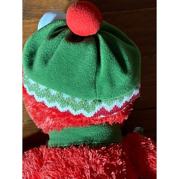 Gund 2008 Sesame Street 22" Elmo Hat Scarf Holiday Stuffed Animal Plush - Picture 5 of 7